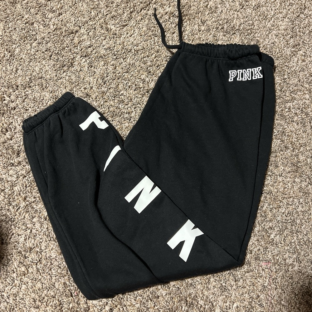 PINK Victoria's Secret Black Joggers